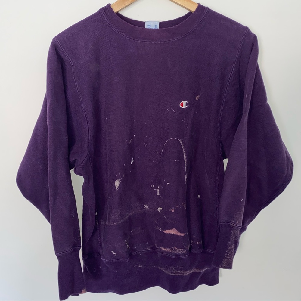Vintage 80’s Champion Flawed art Reverse Weave crewneck sweatshirt made in U.S.A